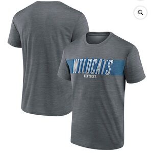 Kentucky Wildcats Men's Medium Polyester SS Crew Neck NCAA Heather Gray T-shirt